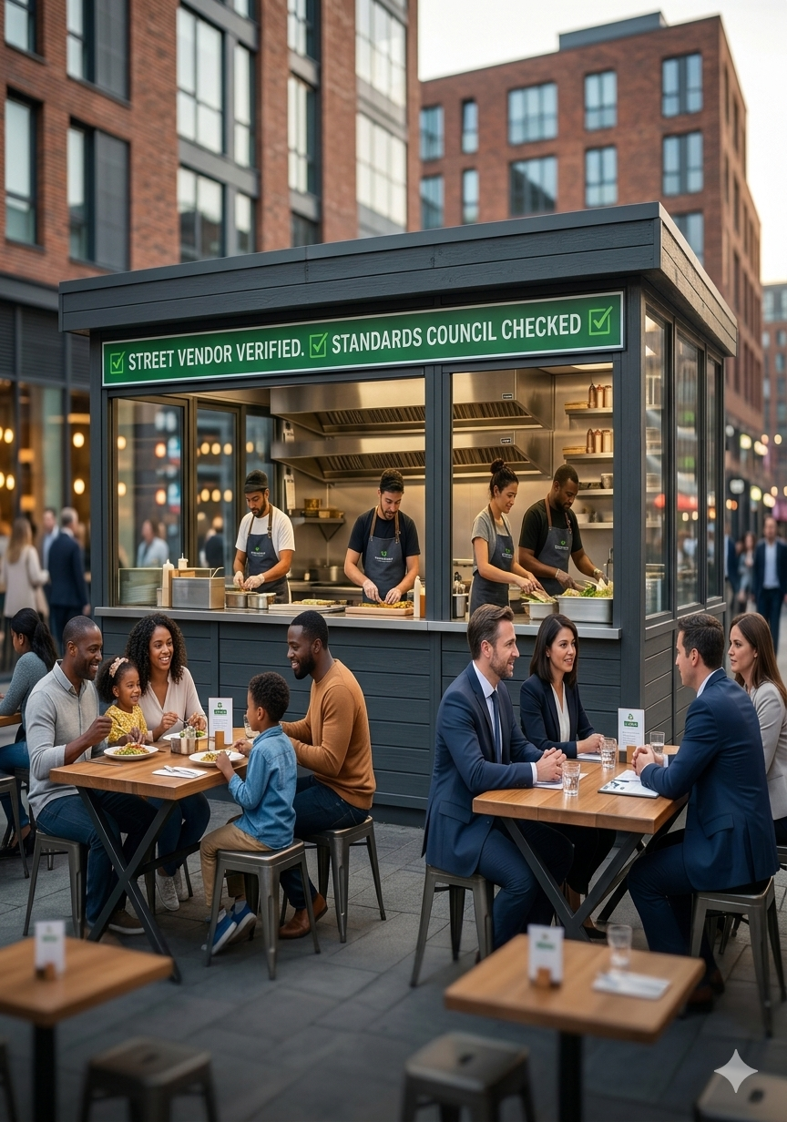 Street Vendor Standards Council Checked Stall